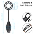 thumbnail image 5 of Tluda Male Vibrating Prostate Massager with Dual Penis Ring, Remote Control Anal Vibrators, 5 of 5
