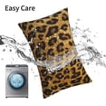 thumbnail image 5 of Kdxio Cotton Pillow Cases 14"x20" Pillowcases,Soft and Breathable Bedroom Pillow Cases-Golden Leopard Glitter-No Pillow Core, 5 of 5