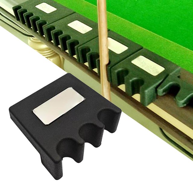 kurtrusly Pool Cue Rack - 2/3/4/5 Billiards Stick Holder for Stand Pool Cue Holder 3 Pool Cue