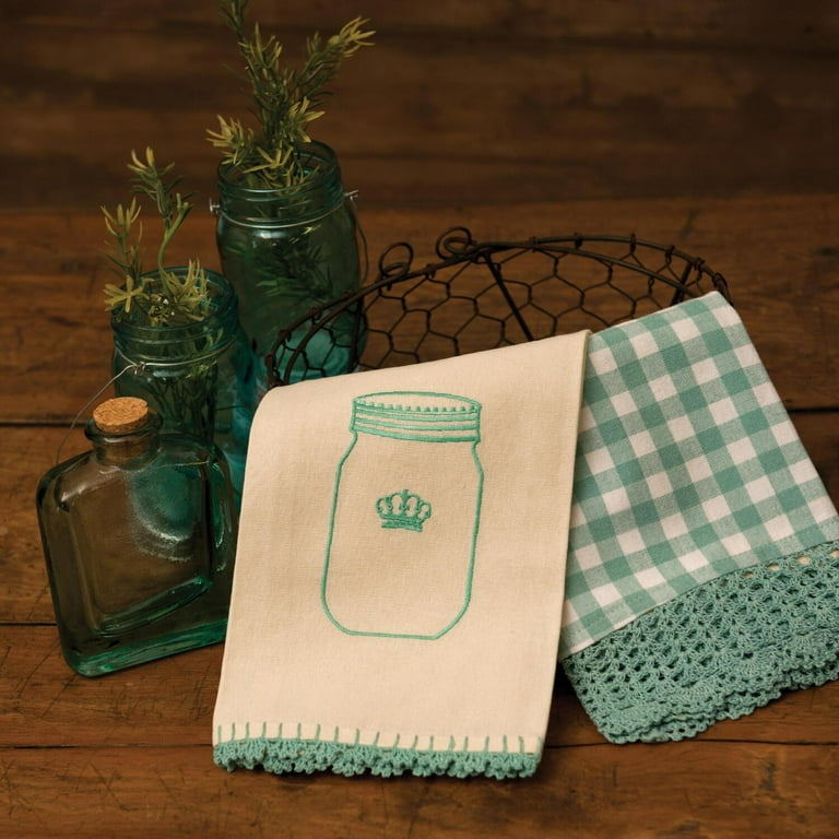 Crochet Envy 18 in. x 26 in. Teal Tea Towel Set (Set of 2) Crochet Envy 18 in. x 26 in. Teal Tea Towel Set (Set of 2)