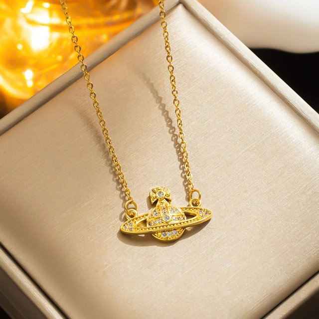 Versión coreana de moda de acero de titanio rosa que no se decolora, oro rosa, plata, collar casual versátil