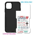 thumbnail image 2 of DistinctInk Custom SKIN / DECAL compatible with OtterBox Commuter for iPhone 11 Pro (5.8" Screen) - John 3:16 - Pink Teal - For God So Loved The World, 2 of 5