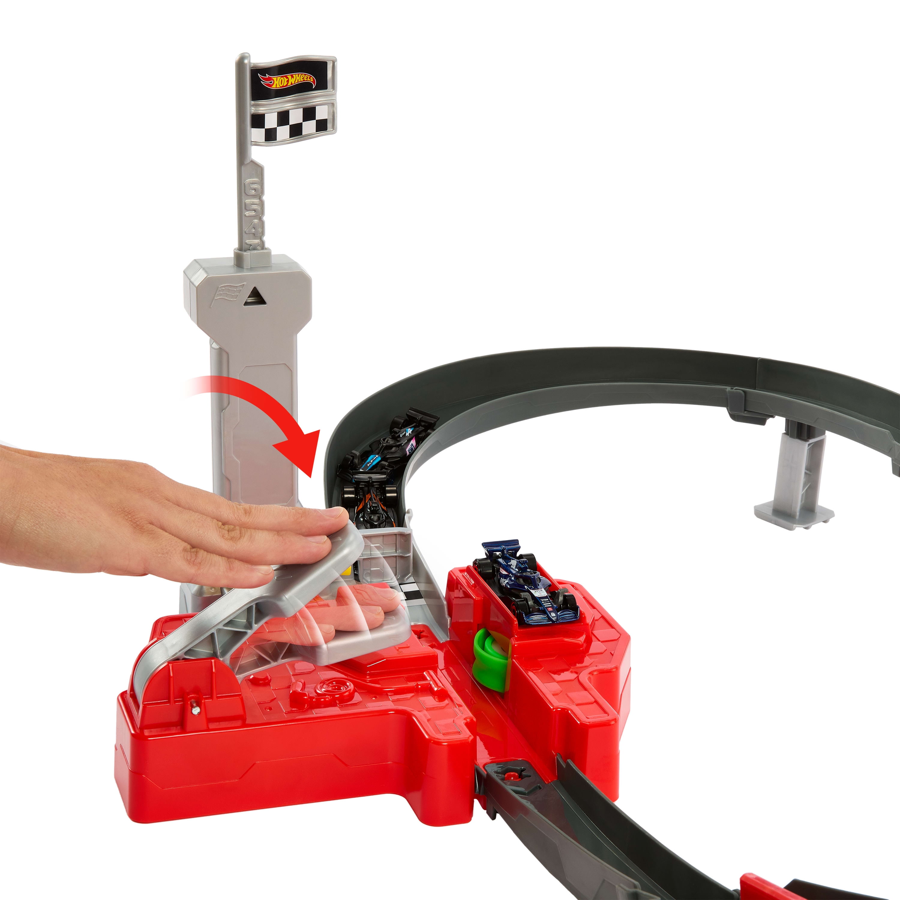 Hot Wheels-Circuit de course sprint-coffret avec 3voitures Hot-Wheels-Racing-Formula-1