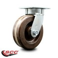 thumbnail image 2 of 6 Inch KP High Temp Phenolic Wheel Swivel Caster with Bronze Bearing SCC, 2 of 2