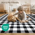 thumbnail image 4 of ODIKA Plaid Bold Fabric Checkered Diagonal Layout Bathroom Checked for Dining Room, Large Office, Lounge, Non-Slip Chair-Friendly, 4 of 7
