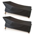thumbnail image 1 of Funda impermeable para silla de salón de patio SIHAIAN 220x81x89 cm negra, 1 of 8