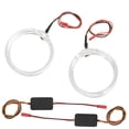 thumbnail image 4 of DRL Halo Ring Light, Plastic 5W High Brightness Stable Performance LED Light Guide Angel Eyes 80mm Circle Ring  For Vehicle White,Red,Green,Blue,Ice Blue,Yellow,Purple, 4 of 8