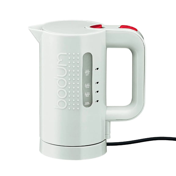 Bodum Bistro Electric Water Kettle, 17 Ounce, White