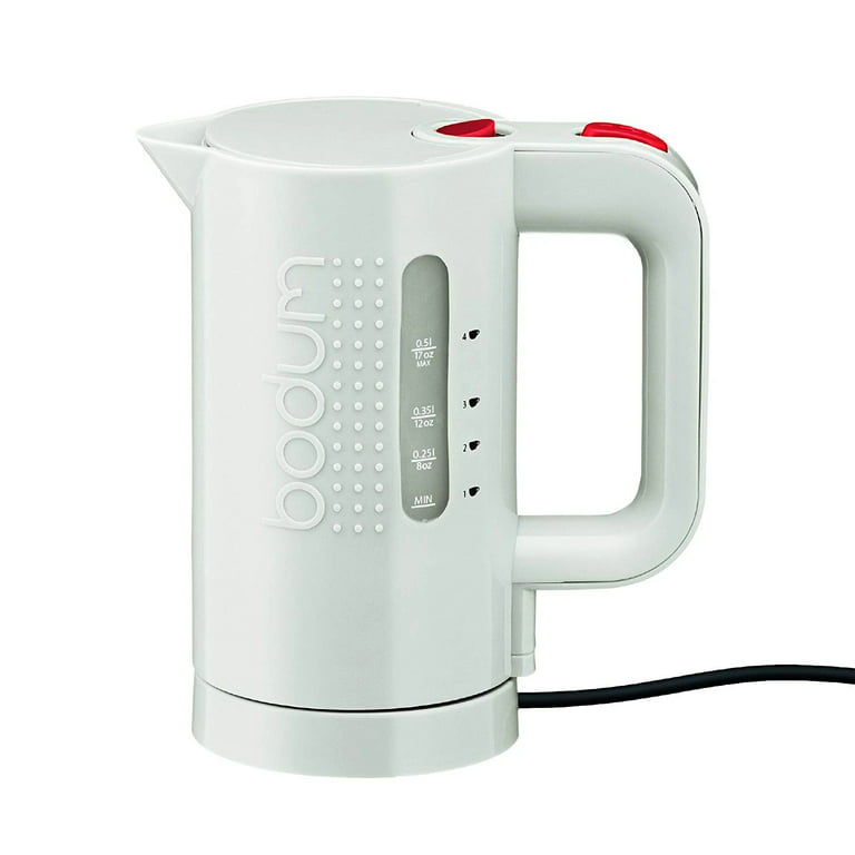 Bodum Bistro Electric Water Kettle, 17 Ounce, White 