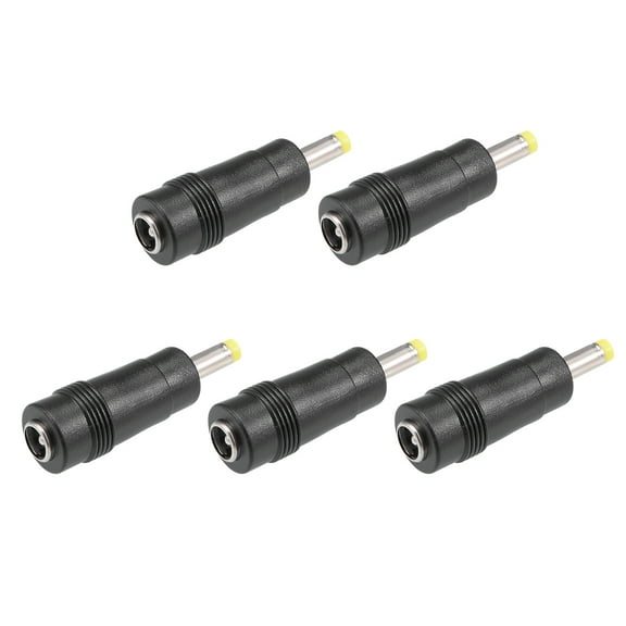 5 Pcs Copper DC Power Connector 5.5mmx2.1mm Female to 4.0mmx1.7mm Male Adapter