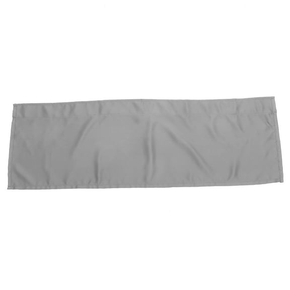 BESTYASH Gray Cotton Kitchen Valance Curtain with Rod Pocket for Rustic Window Decor