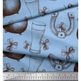 thumbnail image 1 of Soimoi Velvet Fabric Magnet,Glass & Hat Fashion Printed Craft Fabric by the Yard 58 Inch Wide, 1 of 1