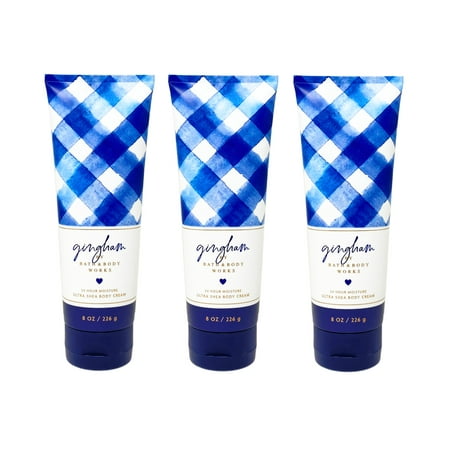 Bath and Body Works Gingham Ultra Shea Body Cream Set - Pack of 3