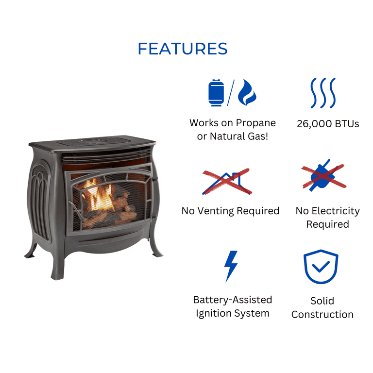 Duluth Forge Dual Fuel V/F Gas Stove -26,000 BTU, Remote Duluth Forge Dual Fuel V/F Gas Stove -26,000 BTU, Remote