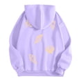 thumbnail image 6 of Women Sweatshirts Women's Casual Hoodie with Ocean Print Pullover for Daily and Wear in Stylish Cozy Comfort Purple 2XL, 6 of 7