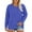 Blue, variant on Comfort Fit Long Sleeve Tee for Women Summer Casual Loose Fit Top Everyday Shirt