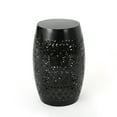 thumbnail image 2 of Apollos Indoor 12" Lace Cut Iron Side Table, Black, 2 of 4