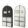 thumbnail image 3 of Space Saving Hanging Garment Bag with Self Compression Zipper Closet Organizer for Clothes Travel Storage Cover with Hanger Down Coat Protector, 3 of 3