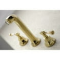 thumbnail image 4 of Kingston Brass KS4122BL Wall Mount Bathroom Faucet, Polished Brass, 4 of 5