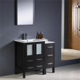 thumbnail image 3 of Fresca Torino 36" Espresso Modern Bathroom Vanity w/ Side Cabinet & Integrated Sinks, 3 of 11
