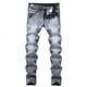 thumbnail image 1 of Pantalones largos de moda para hombre, con lazo elástico, ajustados, de pierna recta pequeña, 1 of 8