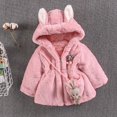 thumbnail image 2 of Vedolay Baby Girls Clothes Snowsuit Coat Hood Thick Warm Outerwear Jacket 2023 Pink,90, 2 of 2