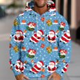thumbnail image 2 of VBTAPA Men's Christmas Hoodie Funny Santa Graphic Hooded Sweatshirt Oversized Fleece Pullover Hoodies Loose Casual Sweatshirts with Kangaroo Pocket Multicolor XXL, 2 of 6