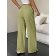 thumbnail image 3 of 2pcs Wide Leg Pants for Women Flowy Palazzo Drawstring Elastic Waist Trousers with Pockets Summer Beach Vacation Clothes, 3 of 6
