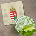 thumbnail image 2 of Hungary Coat Of Arms 4'' X 4'' Square Wooden Coaster, 2 of 3