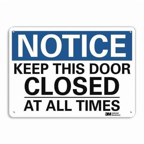 Lyle Notice Sign,10 in x 14 in,Aluminum U5-1299-RA_14X10