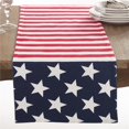 thumbnail image 1 of Chemin de Table Design Drapeau Américain 16 x 90 Po, Multicolore, 1 of 1