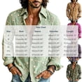 thumbnail image 3 of Fsmtpdam Mens Hawaiian Shirt Floral Button Down Collared Casual Long Sleeve Printed Boho Tops Vintage Relaxed Fit Lightweight Summer Beach Vacation Shirts, 3 of 5