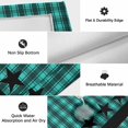 thumbnail image 6 of Teal Black Plaid Outdoor Rug for Patio/Deck/Porch, Non-Slip Large Area Rug 6 x 9 Ft, Farmhouse Retro Star Abstract Checked Indoor Outdoor Rugs Washable Area Rugs, Reversible Camping Rug Carpet Runner, 6 of 8