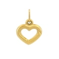 thumbnail image 1 of Dije Corazon Casa del Anillo Oro Sólido 14K Amarillo, 1 of 5