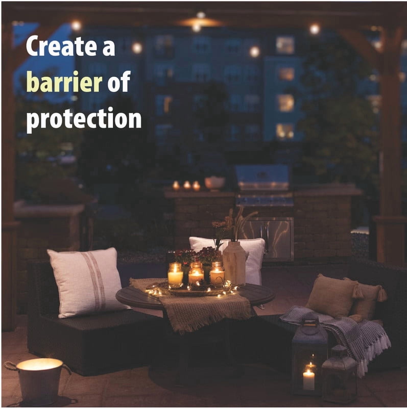 Mainstays Outdoor Citronella Candle - 24oz Metal Bucket | Repels Mosquitoes | Triple Wick | Up to 40 Hours Burn Time