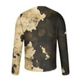 thumbnail image 4 of KeShDi Dress Shirts for Men Oversized Tshirts for Men Men's Camouflage Print Crewneck Casual Long-sleeved Black S, 4 of 5