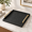 Black-20" x 20" x 3", variant on Blue 20" x 20" x 3" Square Decorative Serving Tray with Handles for Home Decor