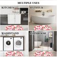 thumbnail image 6 of Cute Cherry Flannel Bath Mat 16x24 Inches, Colorful Flower Soft Absorbent Non-Slip Bathroom Rug, Machine Washable Floor Mat for Shower, 6 of 7