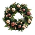 thumbnail image 4 of Guirnalda de Navidad de 45 cm, decoración de guirnaldas , guirnalda para colgar en la pared para vacaciones, interior y exterior Macarena Corona de invierno, 4 of 8
