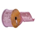 thumbnail image 2 of Vickerman Q220533 2.5 in. x 10 Yards Velvet Ribbon, Chalk Pink, 2 of 2