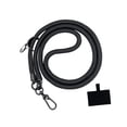 thumbnail image 1 of Cordón de teléfono para teléfono, parche de cordón grueso de 0,6mm fuerte, protección Universal antipérdida multiusos para soporte de llave de tarjeta Negro Baoblaze Correa de cordón para teléfono, 1 of 8