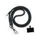 thumbnail image 1 of Correa de cordón para teléfono de 10 mm de diámetro, cuerda trenzada, liberación rápida, resistente Negro, 1 of 9