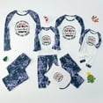 thumbnail image 3 of Navy Blue Rudolph-Themed Family Christmas Pajamas, Matching Holiday Set for the Family, Cotton Blend, 3 of 7