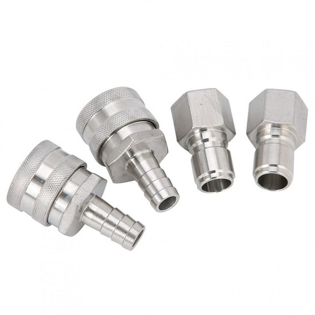 LHCER Durable Connector, /2in Silver Home Brew Fitting Lightweight Quick Fitting, For Beer Kegs Beverages