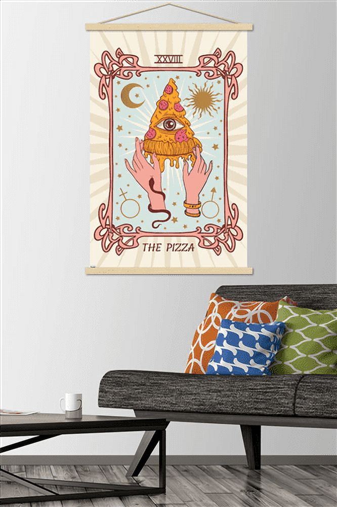 The Pizza Wall Poster with Magnetic Frame, 22.375" x 34"