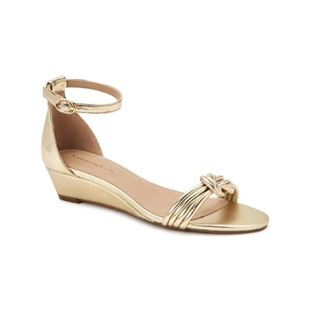 

Charter Club Womens Ghinna Faux Leather Ankle Strap Dress Sandals