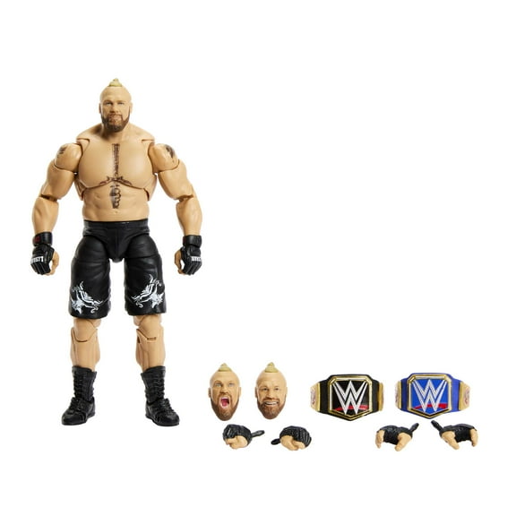 WWE Ultimate Edition Brock Lesnar Action Figure with Accessories, Posable Collectible (6-in)