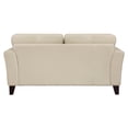 thumbnail image 6 of Lexicon Thierry Leather 2-Piece Upholstered Sofa Set in Cream, 6 of 12