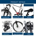 thumbnail image 5 of 26 inch Mountain Bike, 21 Speed Bicycle with Full Suspension, Adult Road Offroad City Bike, Full Suspension MTB Cycling Road Racing with Anti-Slip Double Disc Brake for Men Women [US in Stock], 5 of 7