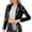 Black, variant on Women's Leather Jacket Shiny Metallic Long Sleeve Cropped Motorcycle Coat Long down Coats for Women Lightweight Winter Jacket Women Laundry Coats Her Leather Coat Rain Trench Coat Women with Hood
